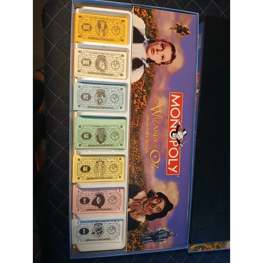 1998 Wizard Of Oz monopoly Complete! All Items Intact And Gently Used
